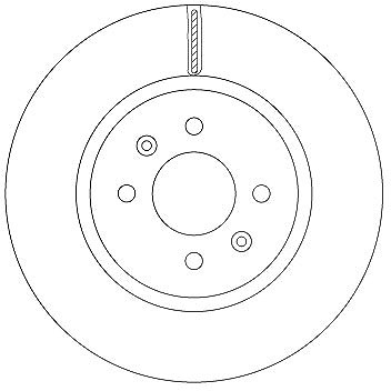 Trw Bremsscheibe [Hersteller-Nr. DF6842] für Kia, Hyundai