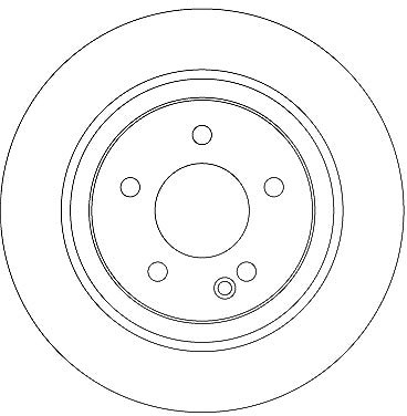 Trw Bremsscheibe Hinterachse Voll [Hersteller-Nr. DF6788S] für Mercedes-Benz