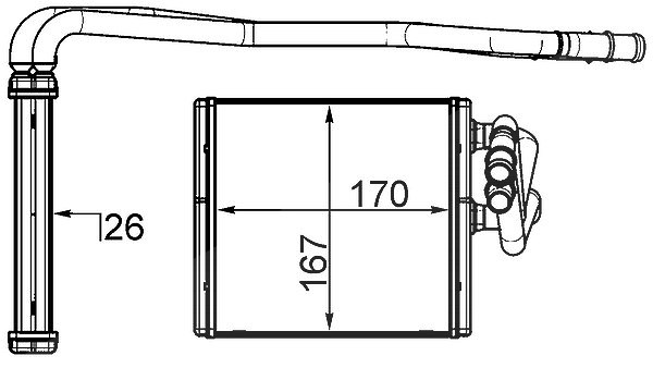 Mahle Wärmetauscher, Innenraumheizung [Hersteller-Nr. AH197000S] für Ford