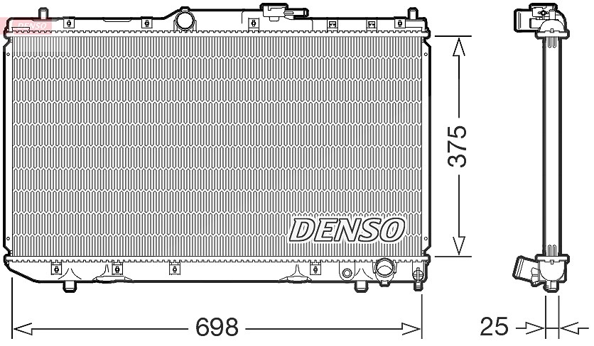 Denso Kühler, Motorkühlung [Hersteller-Nr. DRM50116] für Toyota