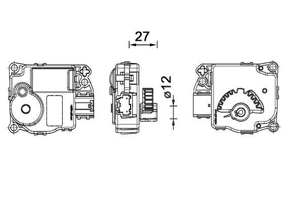 Mahle Stellelement, Mischklappe [Hersteller-Nr. AA59000P] für Ford