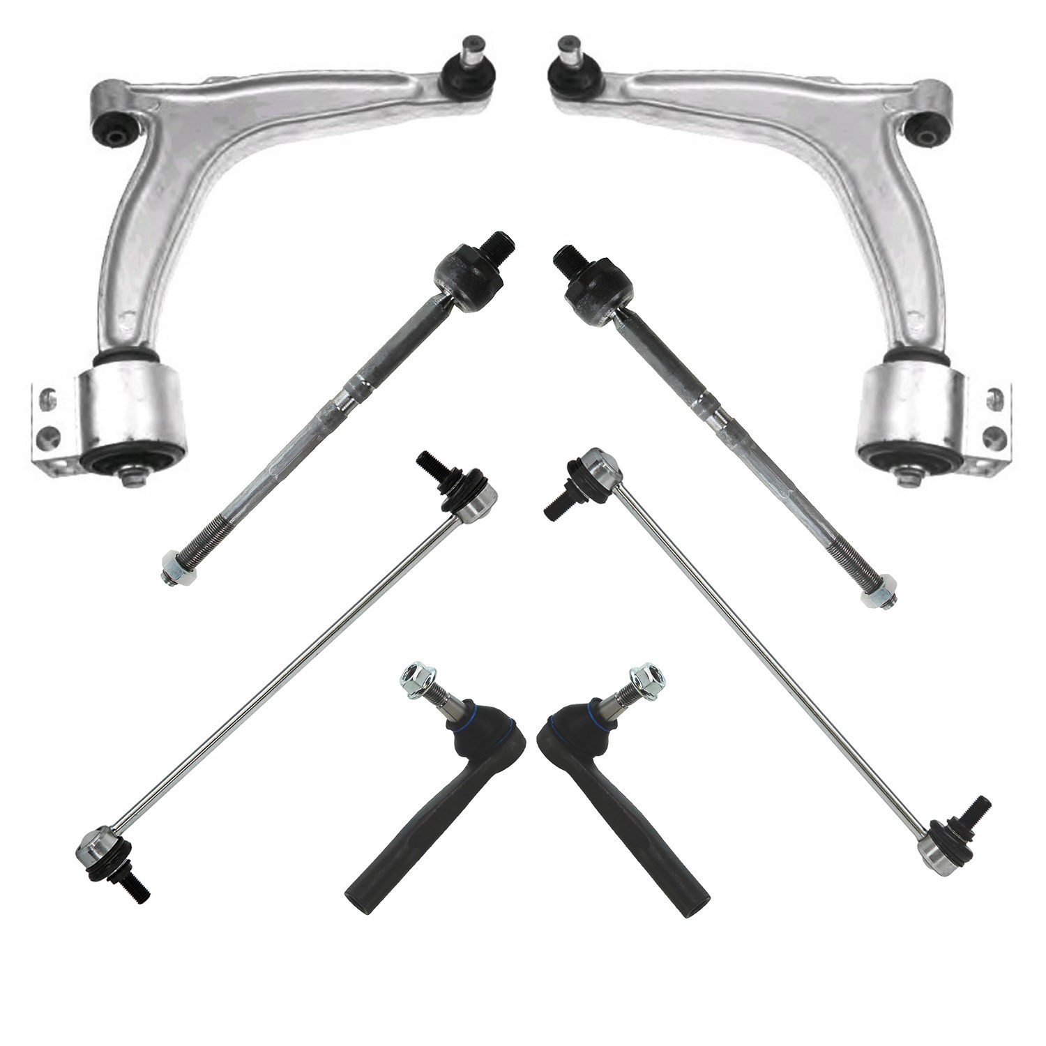 Bestprice 8-teiliger Querlenkersatz Vorne li re [Hersteller-Nr. 10663085] für Vauxhall, Opel
