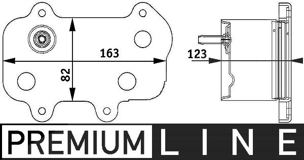 Mahle Ölkühler, Motoröl [Hersteller-Nr. CLC61000P] für Porsche