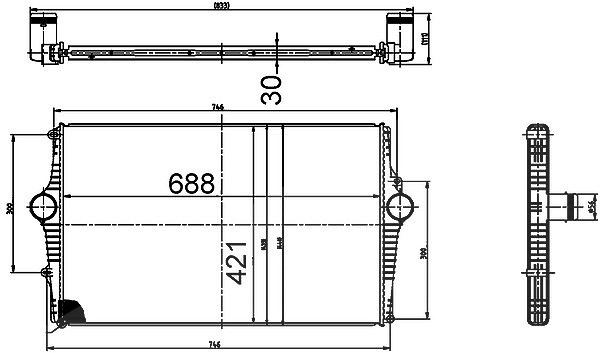 Mahle Ladeluftkühler [Hersteller-Nr. CI518000S] für Volvo