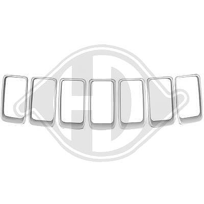 Diederichs Zier-/Schutzleistensatz, Kühlergitter [Hersteller-Nr. 2613143] für Jeep