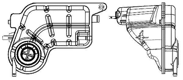 Mahle Ausgleichsbehälter, Kühlmittel [Hersteller-Nr. CRT81001S] für Audi
