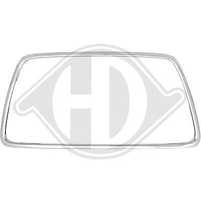 Diederichs Rahmen, Kühlergitter [Hersteller-Nr. 5808044] für Mitsubishi
