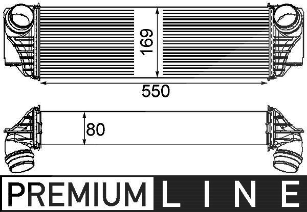 Mahle Ladeluftkühler [Hersteller-Nr. CI185000P] für BMW, Alpina