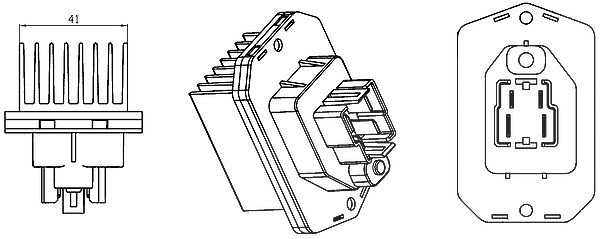 Mahle Regler, Innenraumgebläse [Hersteller-Nr. ABR76000S] für Land Rover
