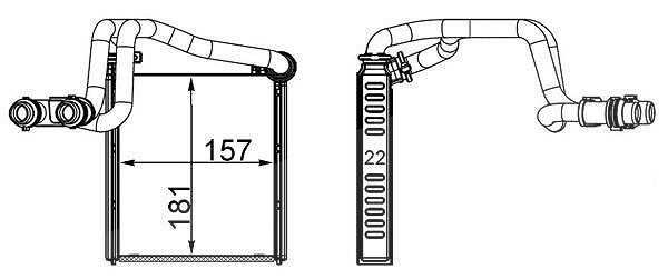 Mahle Wärmetauscher, Innenraumheizung [Hersteller-Nr. AH252000S] für VW