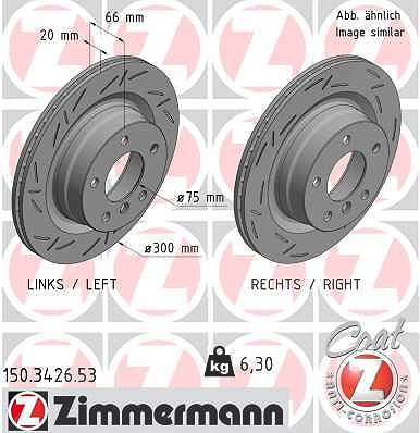 Zimmermann Bremsscheibe [Hersteller-Nr. 150.3426.53] für BMW