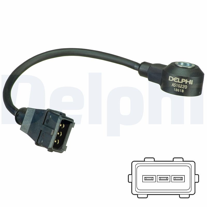 Delphi Klopfsensor [Hersteller-Nr. AS10220] für Skoda, VW, Seat, Audi