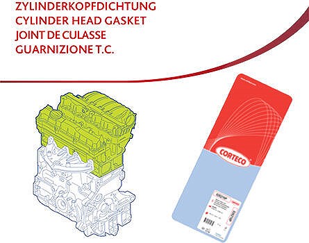 Corteco Dichtung, Zylinderkopf [Hersteller-Nr. 83403003] für Alfa Romeo