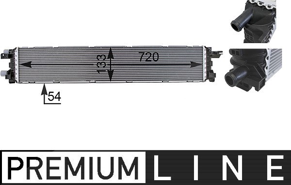 Mahle Niedertemperaturkühler, Ladeluftkühler [Hersteller-Nr. CIR13000P] für VW, Audi, Seat