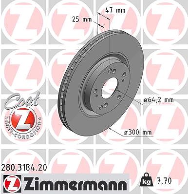 Zimmermann Bremsscheibe [Hersteller-Nr. 280.3184.20] für Honda