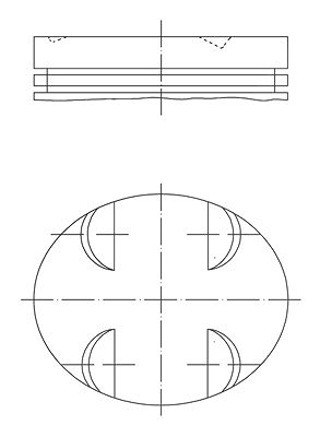 Mahle Kolben [Hersteller-Nr. 0052400] für Mercedes-Benz