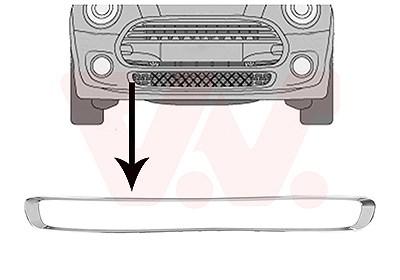 Van Wezel Rahmen, Kühlergitter [Hersteller-Nr. 0518599] für Mini