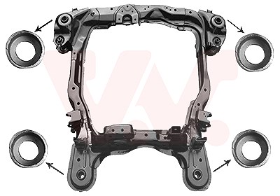 Van Wezel Hilfsrahmen/Aggregateträger [Hersteller-Nr. 8267690] für Kia, Hyundai