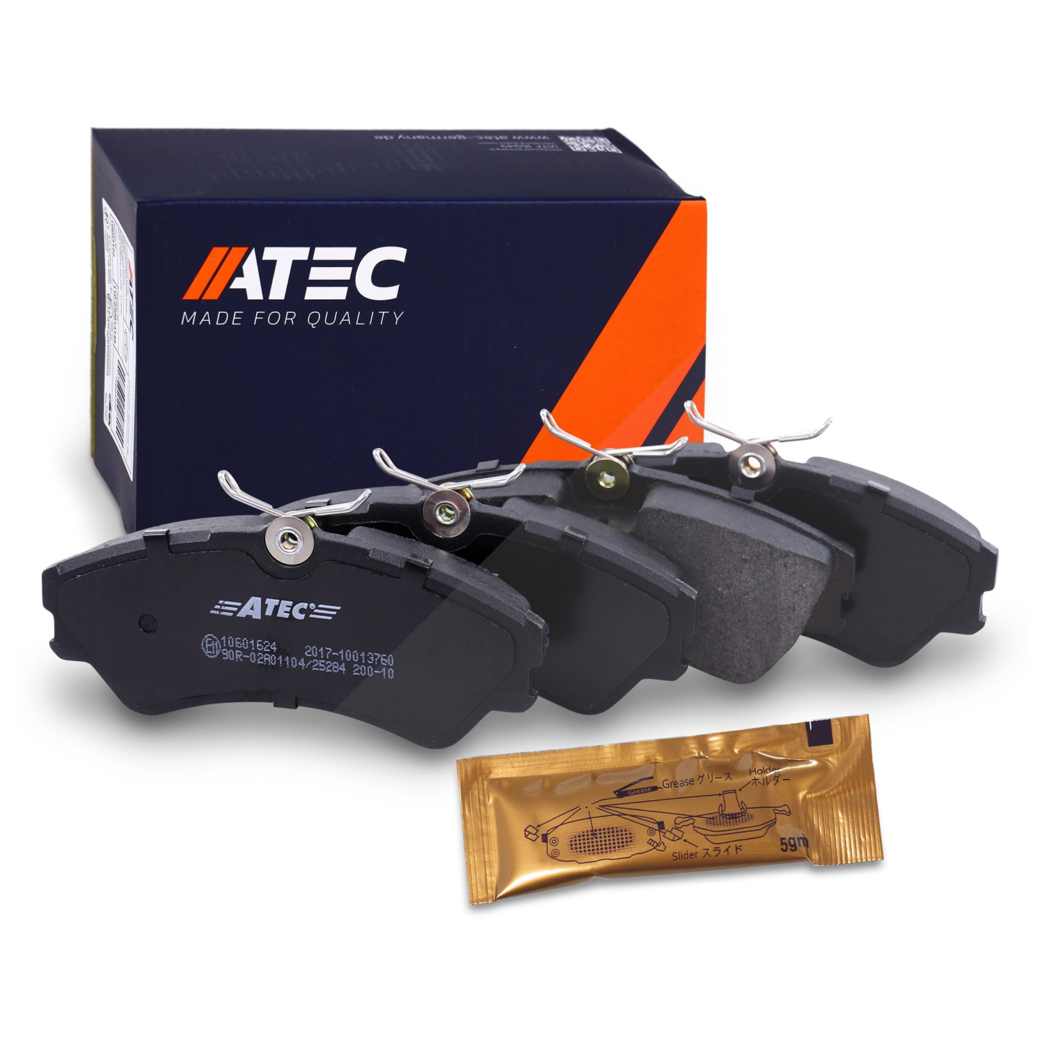 Atec Bremsbeläge vorne (Satz) [Hersteller-Nr. 10601624] für VW