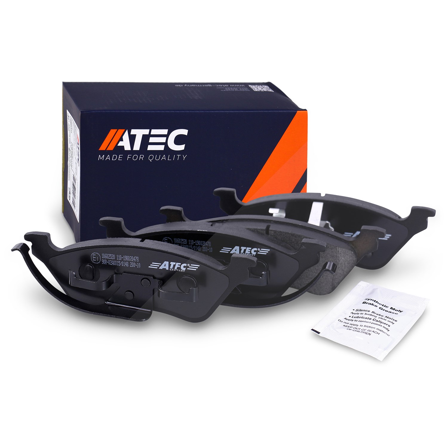Atec Bremsbeläge hinten (Satz) [Hersteller-Nr. 10602520] für Chrysler