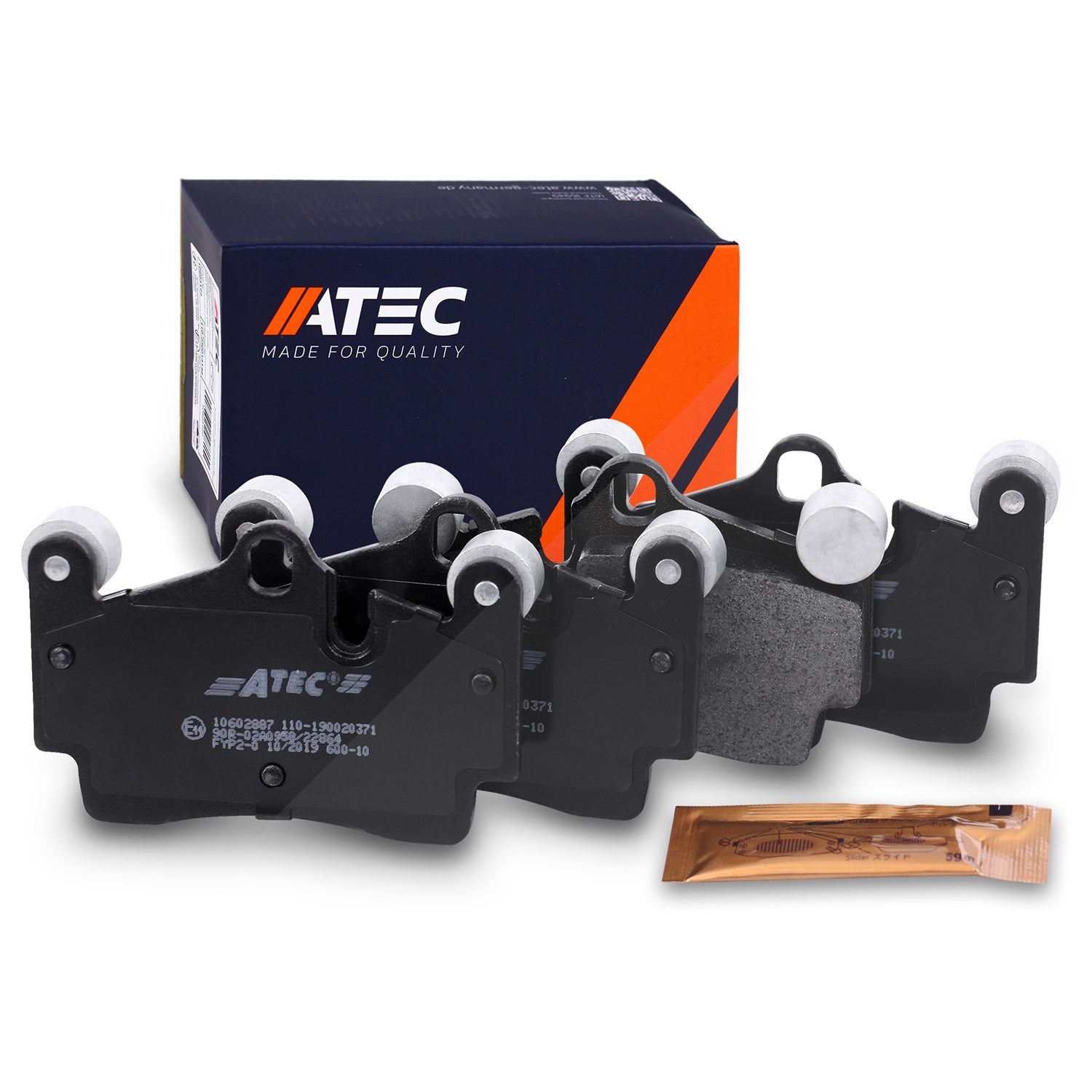 Atec Bremsbeläge hinten (Satz) [Hersteller-Nr. 10602887] für Audi, Porsche, VW