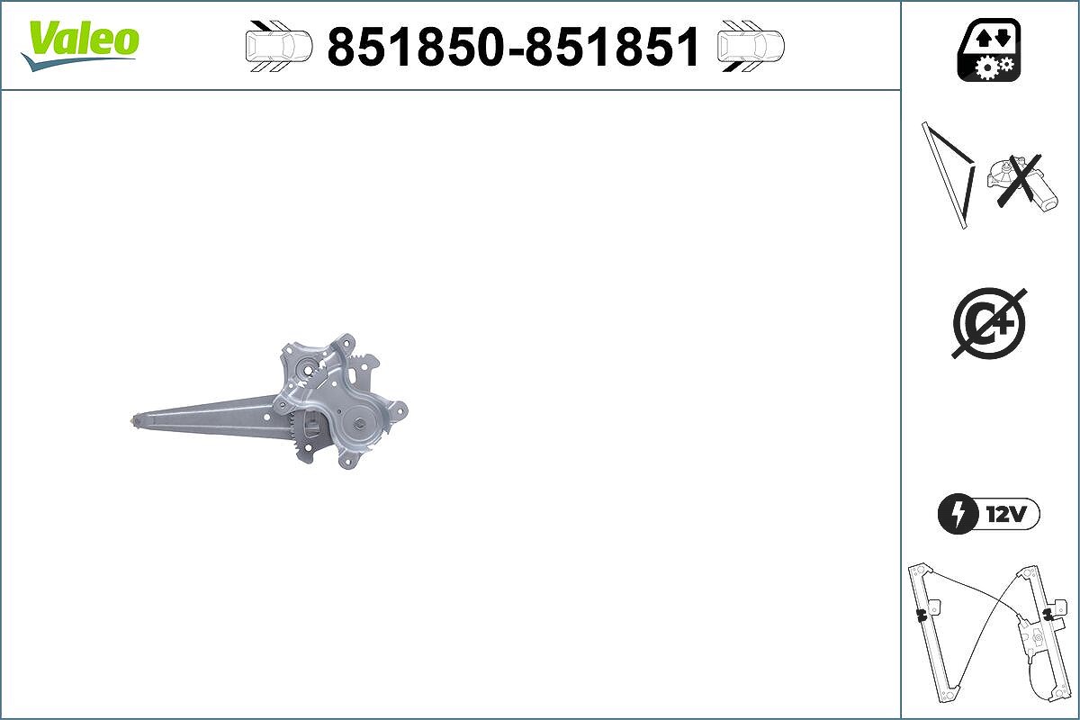 Valeo Fensterheber [Hersteller-Nr. 851850] für Toyota