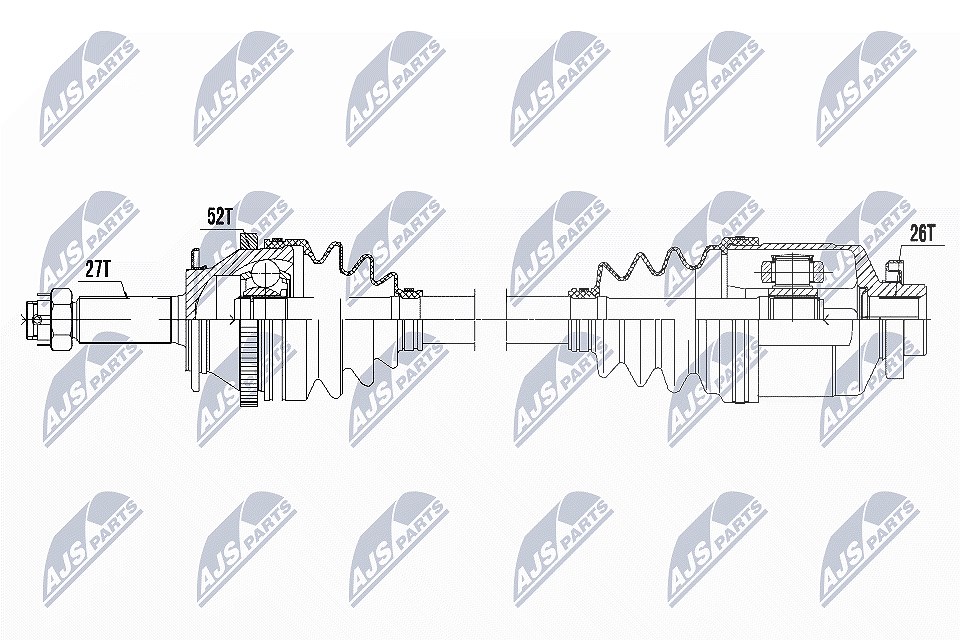 Nty Antriebswelle [Hersteller-Nr. NPW-HY-526] für Hyundai