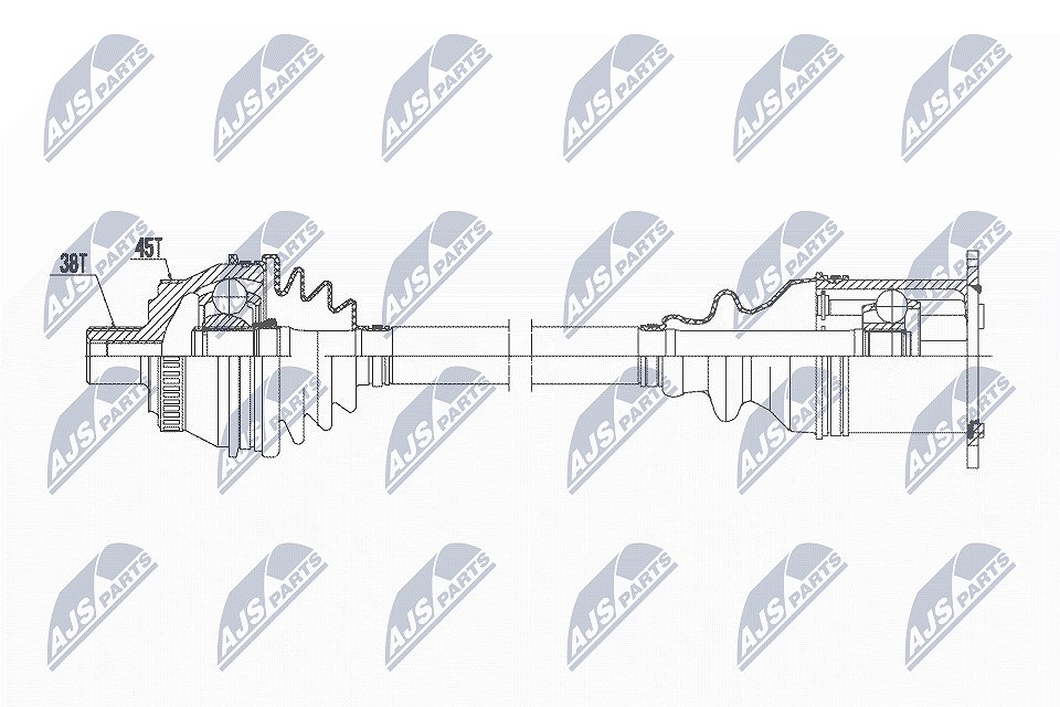 Nty Antriebswelle [Hersteller-Nr. NPW-AU-017] für Audi