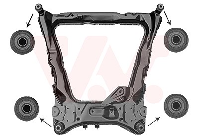 Van Wezel Hilfsrahmen/Aggregateträger [Hersteller-Nr. 3389690] für Nissan