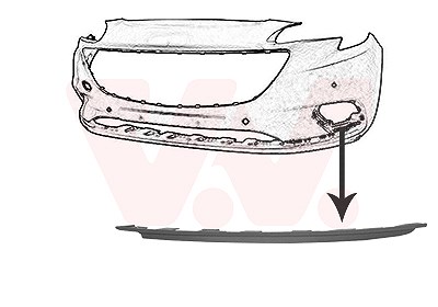 Van Wezel Blende, Stoßfänger [Hersteller-Nr. 3804581] für Opel