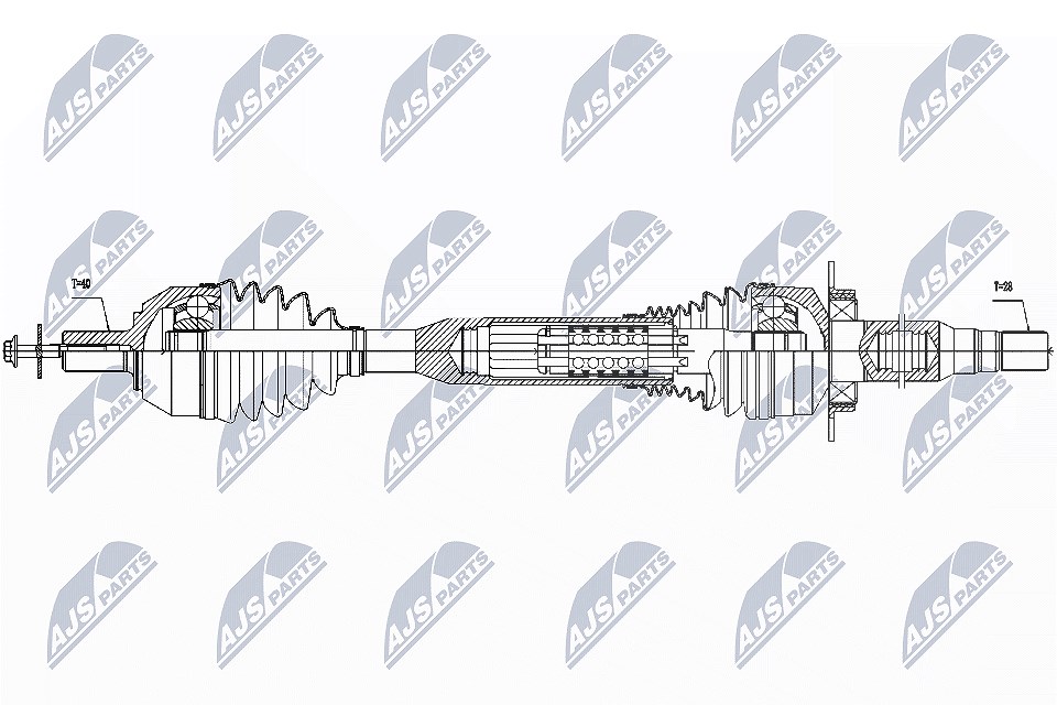 Nty Antriebswelle [Hersteller-Nr. NPW-VV-057] für Volvo