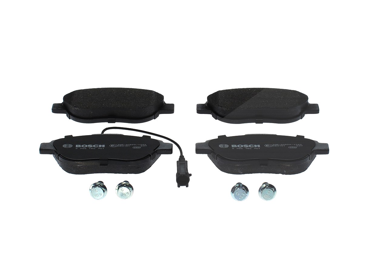 Bosch Bremsbelagsatz, Scheibenbremse [Hersteller-Nr. 0986TB2961] für Vauxhall, Opel