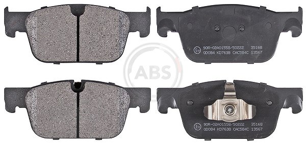 A.b.s. Bremsbeläge vorne (Satz) [Hersteller-Nr. 35168] für Volvo