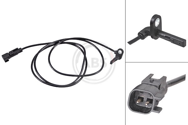 A.b.s. Sensor, Raddrehzahl [Hersteller-Nr. 31714] für Vauxhall, Saab, Opel