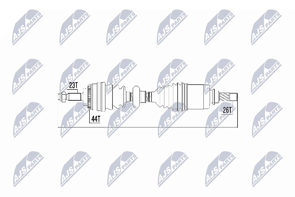 Nty Antriebswelle [Hersteller-Nr. NPW-RE-017] für Renault