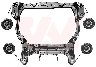 Van Wezel Hilfsrahmen/Aggregateträger [Hersteller-Nr. 8226690] für Kia, Hyundai