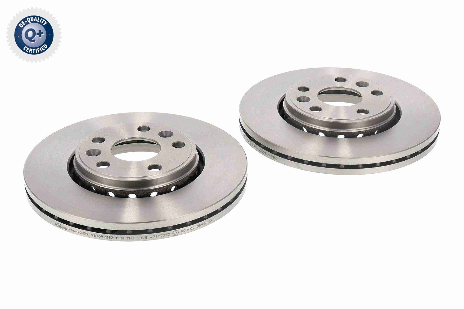 Vaico 1x Bremsscheibe [Hersteller-Nr. V46-40032] für Renault