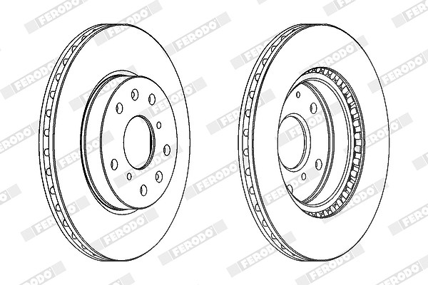 Ferodo Bremsscheibe [Hersteller-Nr. DDF1620C] für Suzuki, Fiat