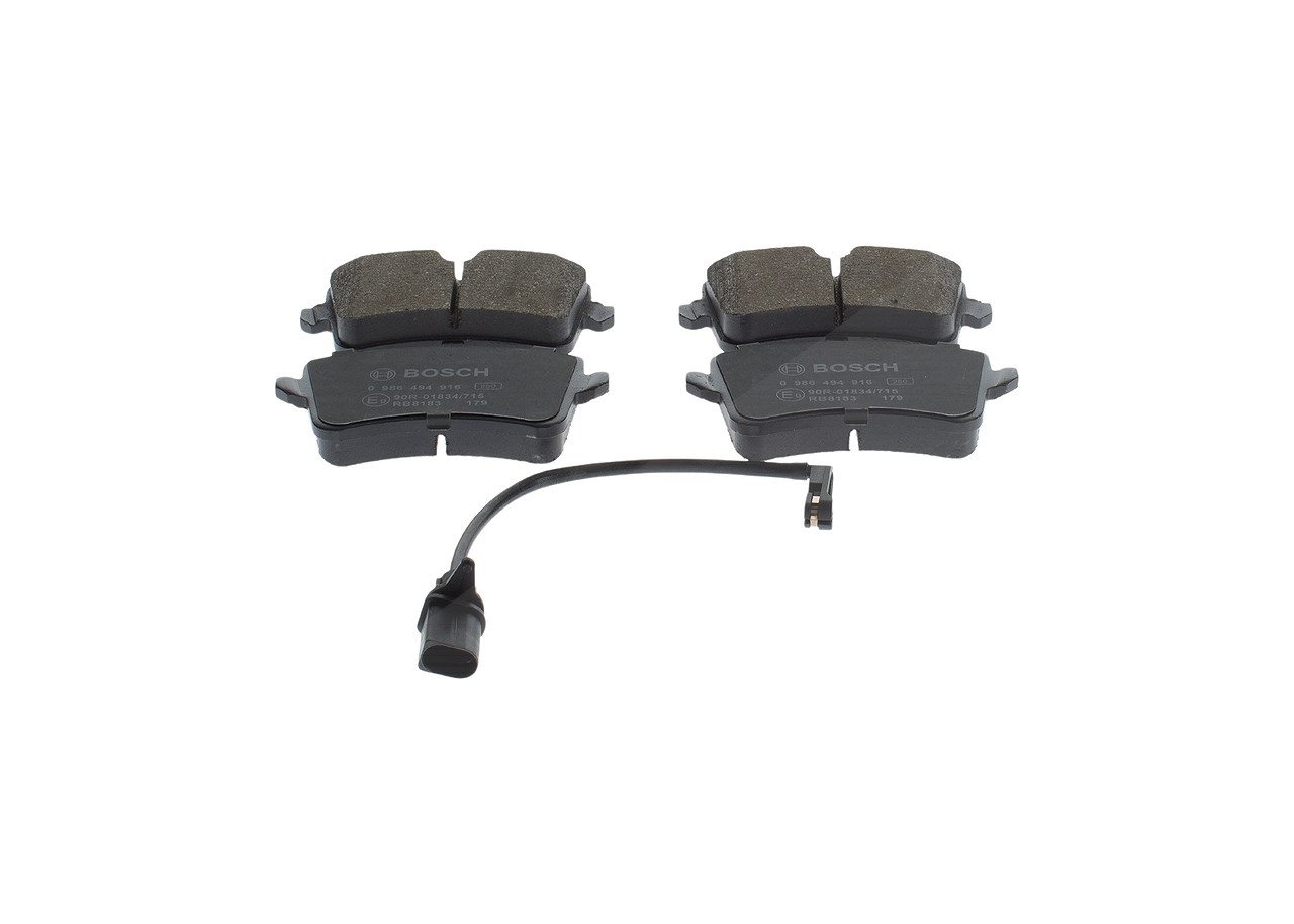 Bosch Bremsbelagsatz, Scheibenbremse [Hersteller-Nr. 0986494916] für Audi