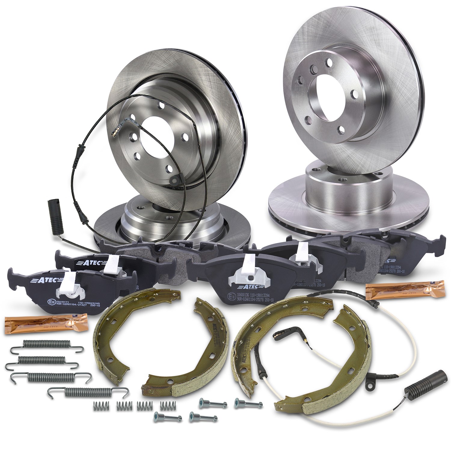 Bestprice Komplettset Bremsscheiben+Bremsbeläge Vorne+Hinten [Hersteller-Nr. 10604002] für BMW