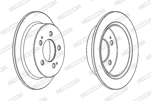 Ferodo Bremsscheibe [Hersteller-Nr. DDF1753C] für Ssangyong