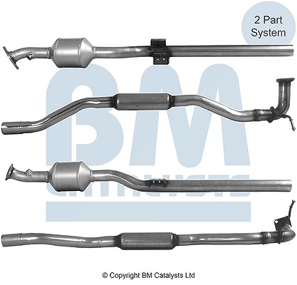 Bm Catalysts Katalysator [Hersteller-Nr. BM92096H] für Mitsubishi