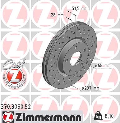 Zimmermann Bremsscheibe [Hersteller-Nr. 370.3050.52] für Mazda