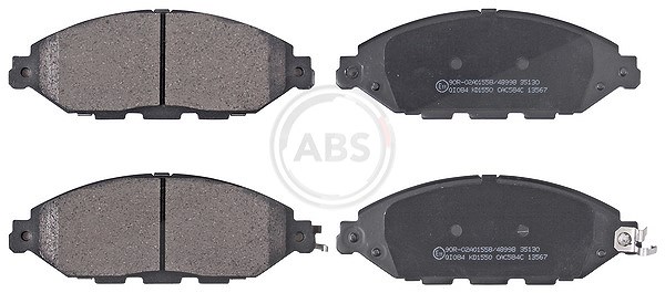 A.b.s. Bremsbelagsatz, Scheibenbremse [Hersteller-Nr. 35130] für Nissan, Infiniti