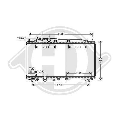 Diederichs Kühler, Motorkühlung [Hersteller-Nr. DCM2181] für Honda