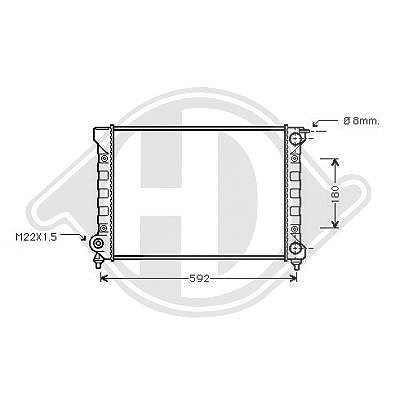 Diederichs Kühler, Motorkühlung [Hersteller-Nr. DCM3382] für Seat, VW