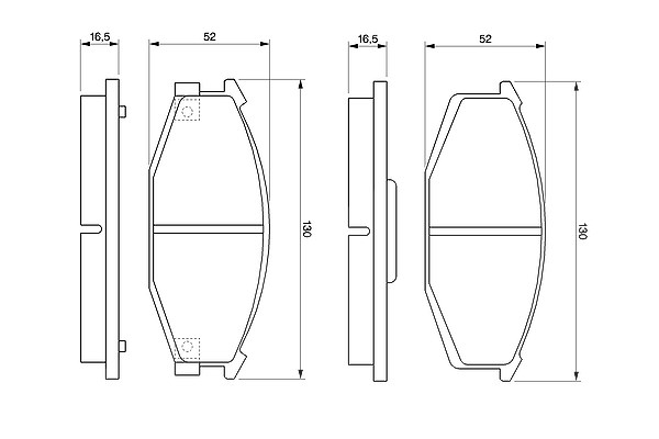Bosch Bremsbelagsatz, Scheibenbremse [Hersteller-Nr. 0986468320] für Nissan