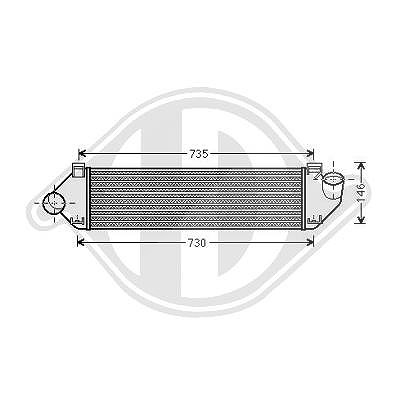 Diederichs Ladeluftkühler [Hersteller-Nr. DCA1018] für Volvo, Ford