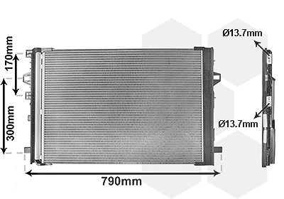 Van Wezel Kondensator, Klimaanlage [Hersteller-Nr. 30015701] für Mercedes-Benz
