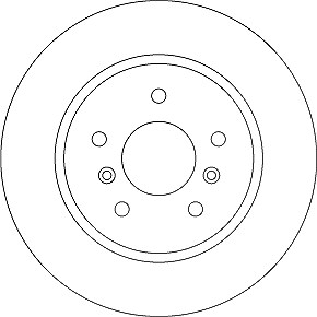 Trw Bremsscheibe [Hersteller-Nr. DF6787] für Renault, Nissan